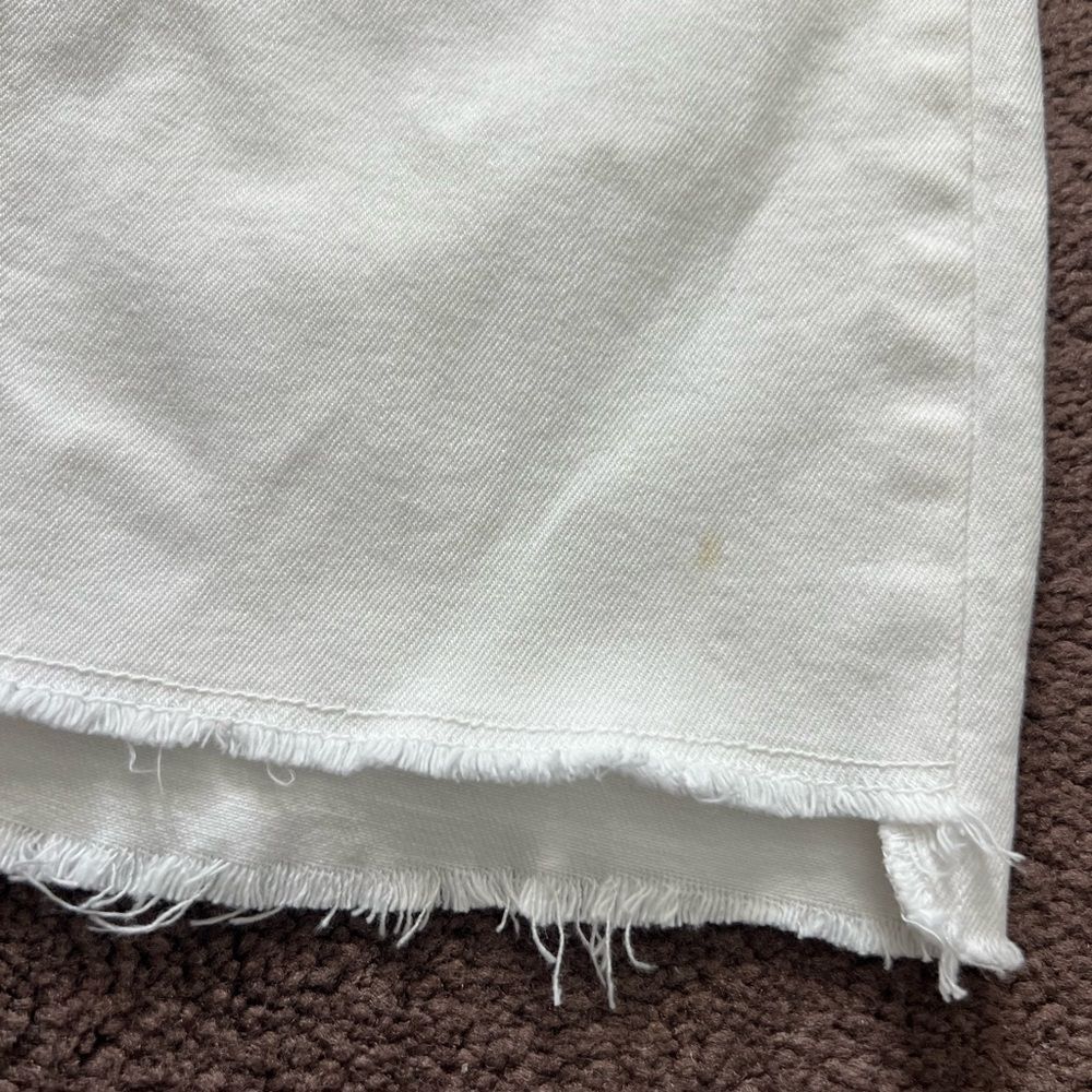 Zara High Waist Raw Hem Straight Leg - Picture 6 of 10